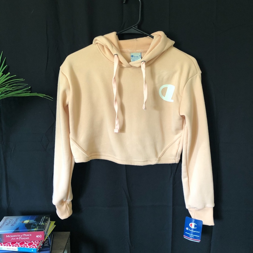 Champion Crop Sweatshirt Peach BNWT